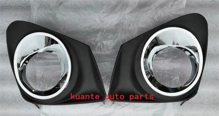 Chrome fog lamp bezel pair replacement for Toyota corolla 2010