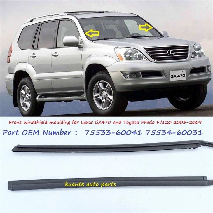 Toyota Prado windshield moulding